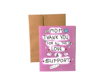 Funny Mother's day card - thank you card for mom - mothers day card