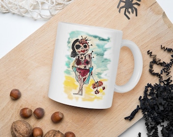 Custom Zombie Portrait Mug – Funny Horror Gift (Digital PDF)