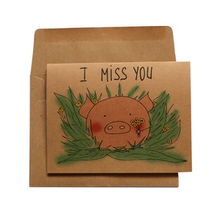 Miss vous carte long distnace relation carte Saint-Valentin journée longue distance carte pour meilleur ami tu me manques carte de la Saint-Valentin pense à toi