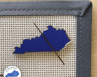 Sujetador de agujas magnético Kentucky Needle Minder - para bordado y punto de cruz - Azul del estado de Kentucky