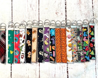 Fabric Key fob, Key fob, Keychain, Keychain Wristlet, Fabric key chain