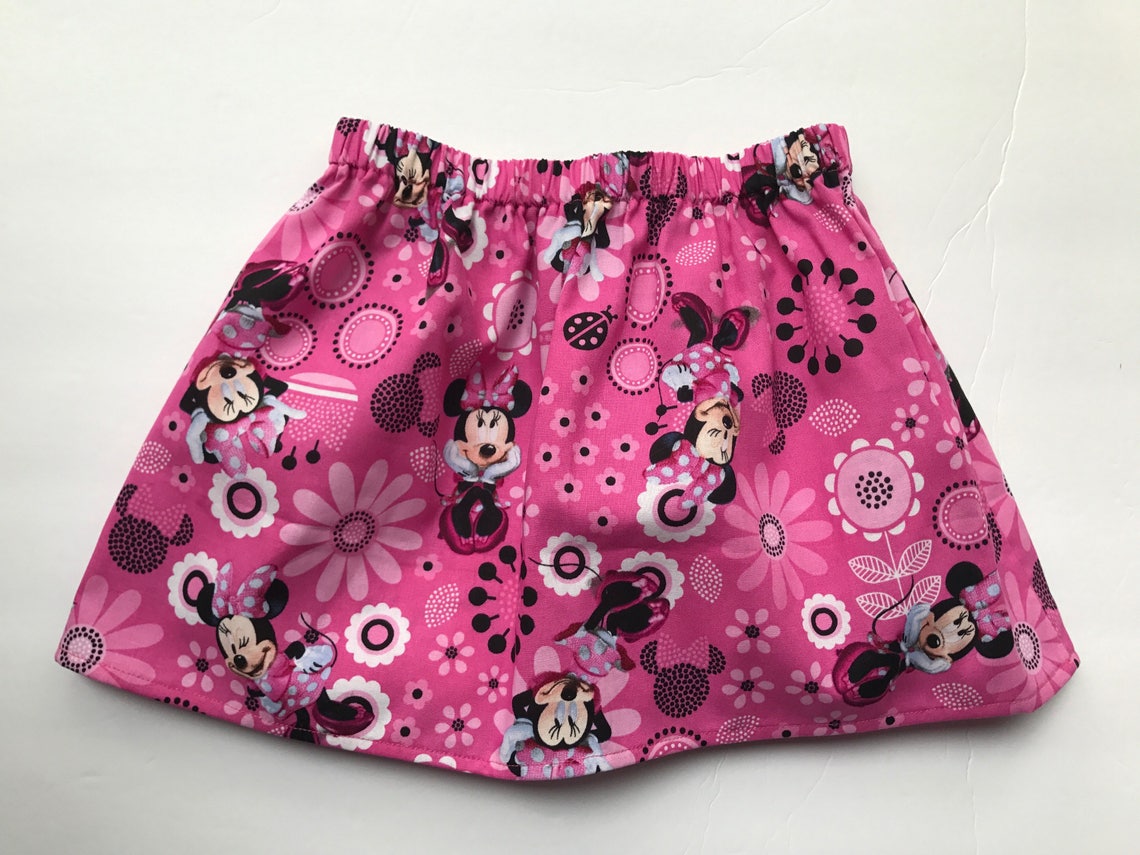 Skirt Minnie Mouse Skirt Toddler Skirt Little Girl Skirt Etsy
