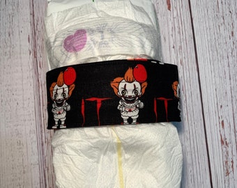 Novelty Diaper and Wipes Strap, Licensed Fabric Organizer