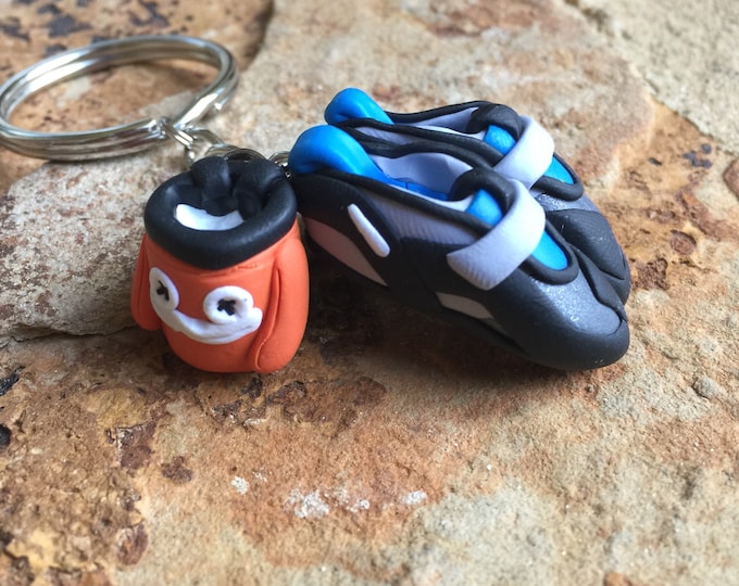 Schlüsselanhänger-Klettern personalisierte Geschenk für Kletterer benutzerdefinierte Klettern Schuhe und Chalkbag