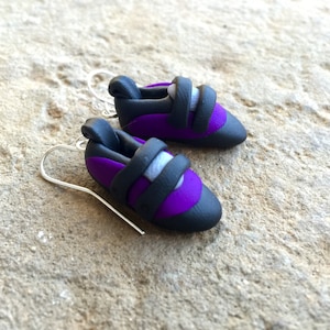 Rock Climbing Earrings Personalized Gift for Climbers Custom Climbing Shoe Earrings