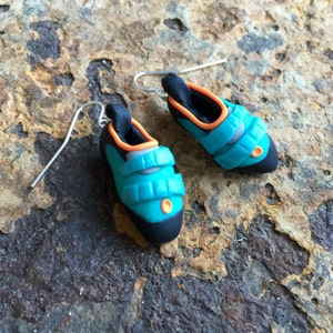 Rock Climbing Earrings Personalized Gift for Climbers Custom Climbing Shoe Earrings