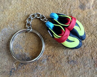 Custom Handmade Rock Climbing Shoe Keychain | Personalized Climbing Gift | Made to Order | Unique Gift for Rock Climbers