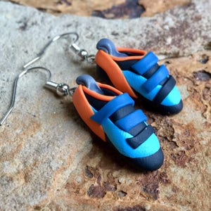 Rock Climbing Earrings Personalized Gift for Climbers Custom Climbing Shoe Earrings