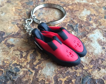 Custom Handmade Rock Climbing Shoe Keychain | Personalized Climbing Gift | Made to Order | Unique Gift for Rock Climbers