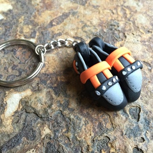 Custom Handmade Rock Climbing Shoe Keychain | Personalized Climbing Gift | Made to Order | Unique Gift for Rock Climbers