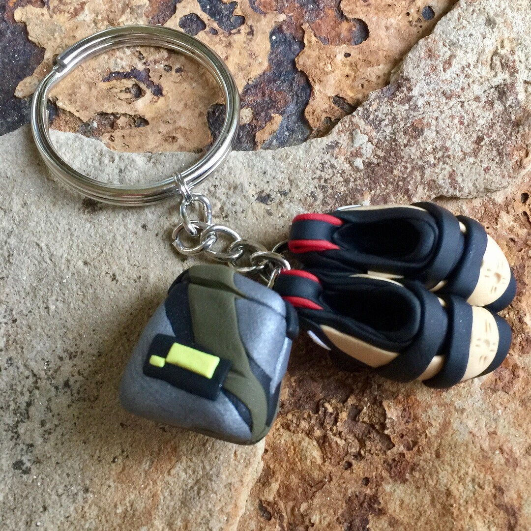 Rock Climbing Keychain Personalized Gift for Climbers Custom Climbing