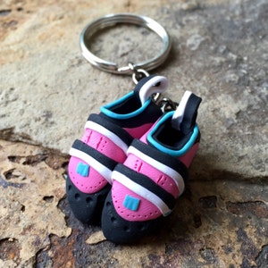 Custom Handmade Rock Climbing Shoe Keychain | Personalized Climbing Gift | Made to Order | Unique Gift for Rock Climbers
