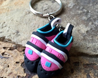 Custom Handmade Rock Climbing Shoe Keychain | Personalized Climbing Gift | Made to Order | Unique Gift for Rock Climbers