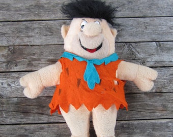 Fred Flintstone Stuffed Plush Playtime Toys Inc 19" tall Vintage Carnival Game Prize Fair Midway