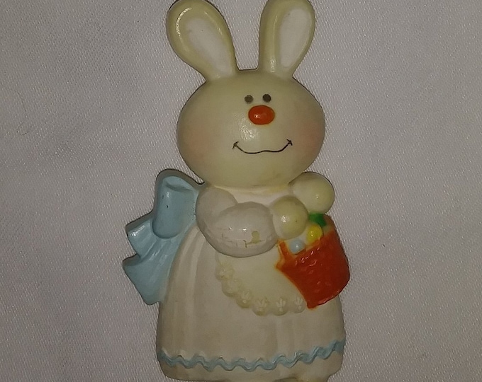 pin brooch Easter Spring May Day Easter Bunny Rabbit Lent Easter Basket Easter Egg Bernadette Bunny 1975 Hallmark Cards Inc