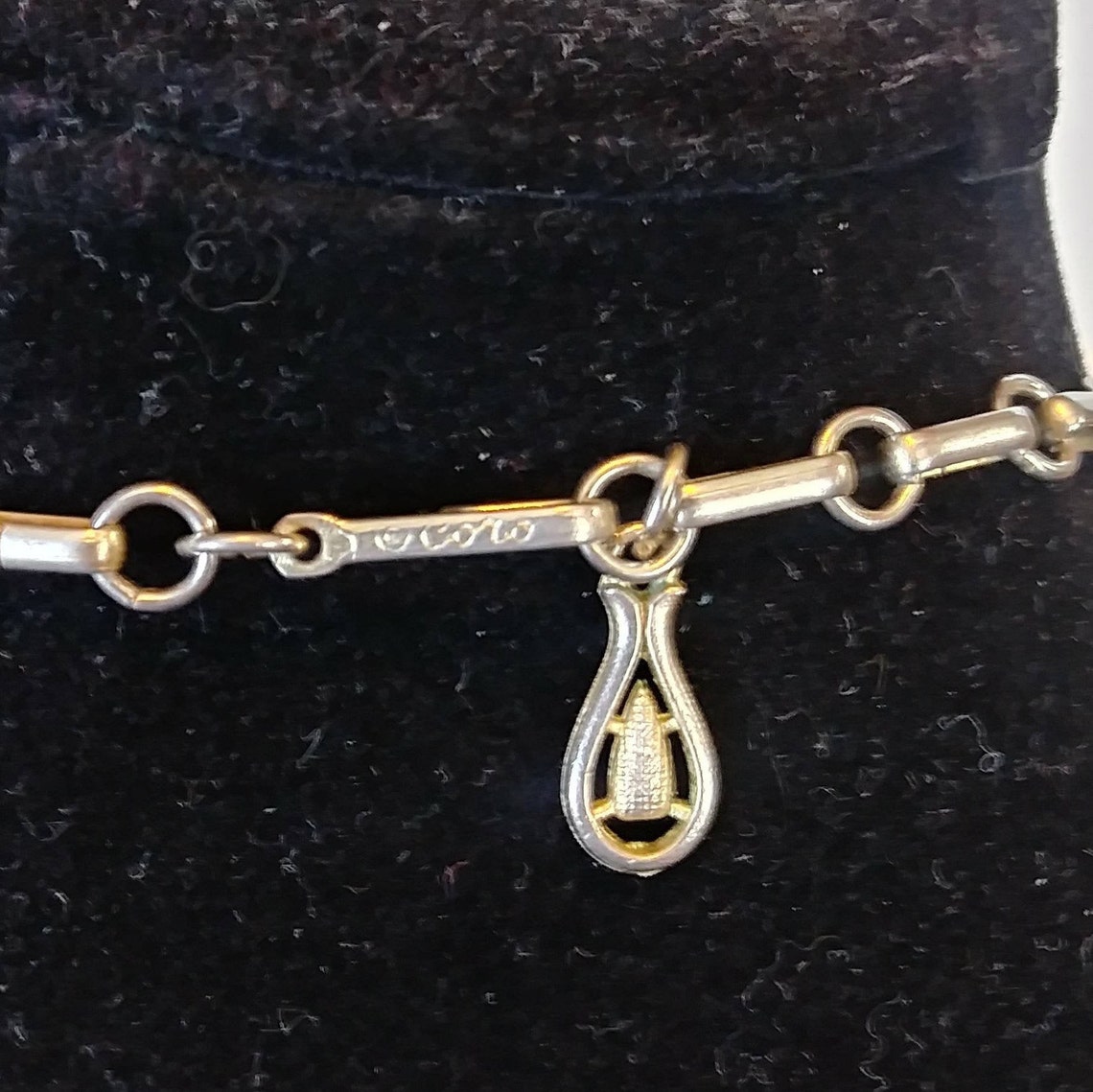 Coro Vintage Goldtone Necklace Link Necklace Hook Clasp - Etsy