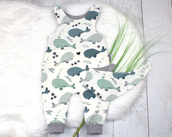 Rompers | Whales | Sea creatures | Romper | handmade | Children's clothing | Baby clothing