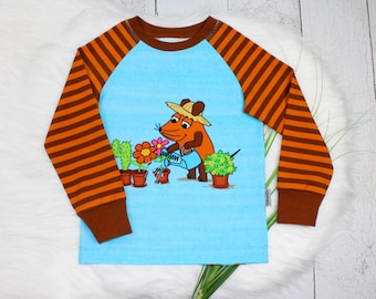 Garden mouse | Long sleeve | The Show with the Mouse | Sweater | Long sleeve shirt | Raglan shirt made of jersey | long sleeve