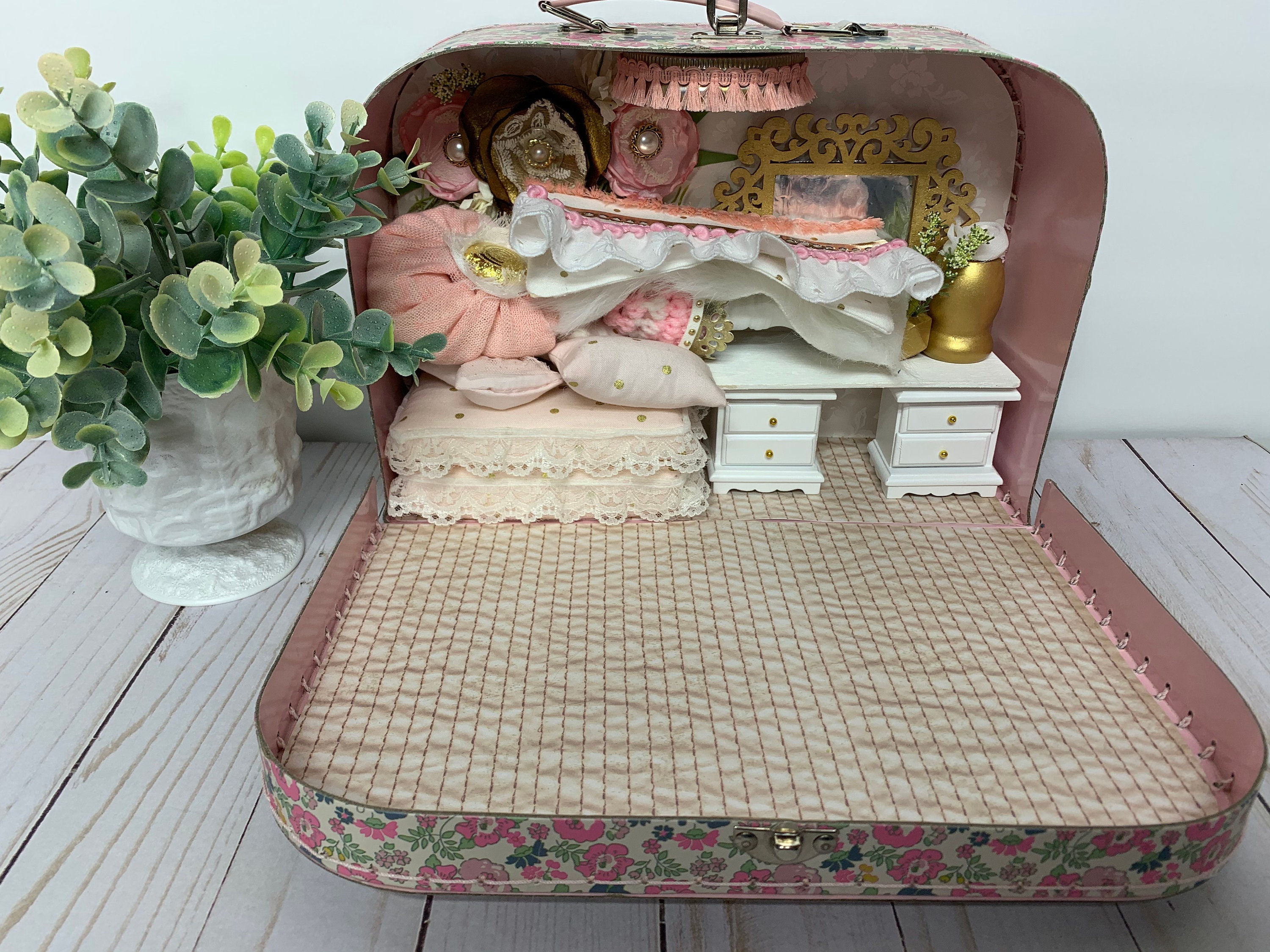 Travel Dollhouse Dollhouse Suitcase Dollhouse Dollhouse Etsy UK