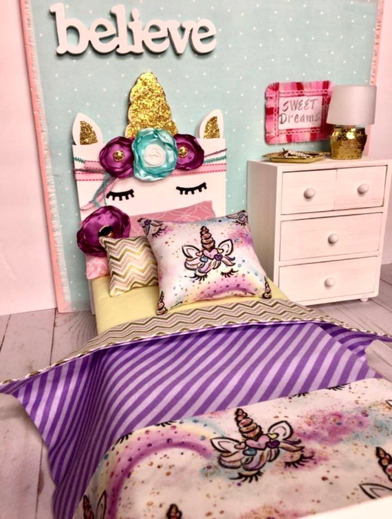 Sold Out Unicorn Unicorn Bed Unicorn Doll Bed Doll Bedroom Set Blythe Bed Barbie Bed Barbie Furniture Christmas Gift Barbie Bed