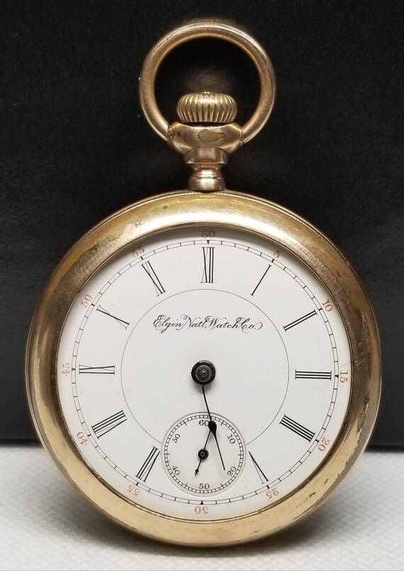 FAPW470 1893 Gold Filled Elgin Pocket Watch Grade 123 Size 18s 17 Jewels Runs Needs Work. Etsy