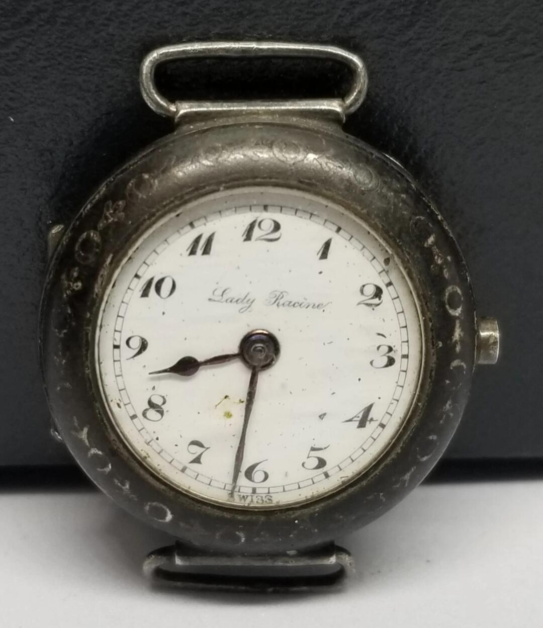 Vintage‎ Lady Racine .935 Hallmarked Silver Womens 7j Gallet Watch Working Vintage Lady Racine .935 Hallmarked Silver Womens 7j Gallet  main image 2