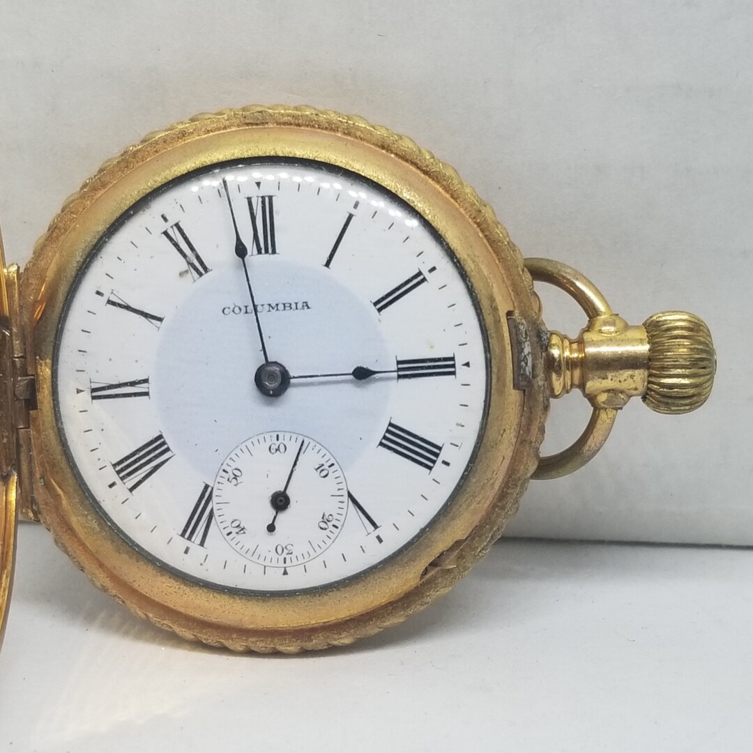 MAPW31 Gold Filled Columbia Pocket Watch Unserialized Size Etsy