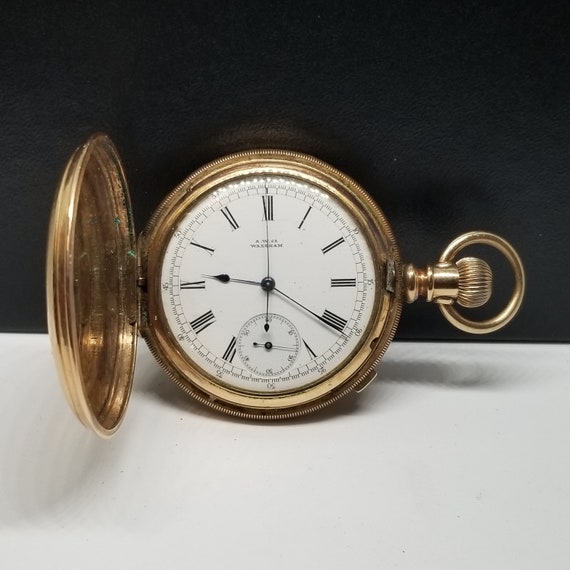 FAPW336 1885 Gold Filled Waltham Chronograph Pocke
