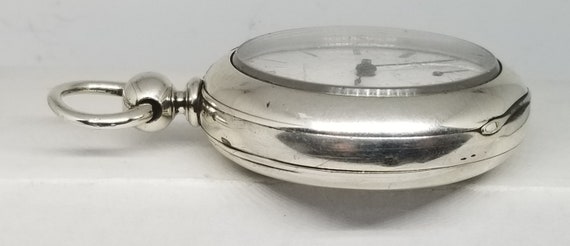 FAPW278 1871 Coin Silver Elgin Pocket Watch, Grad… - image 4