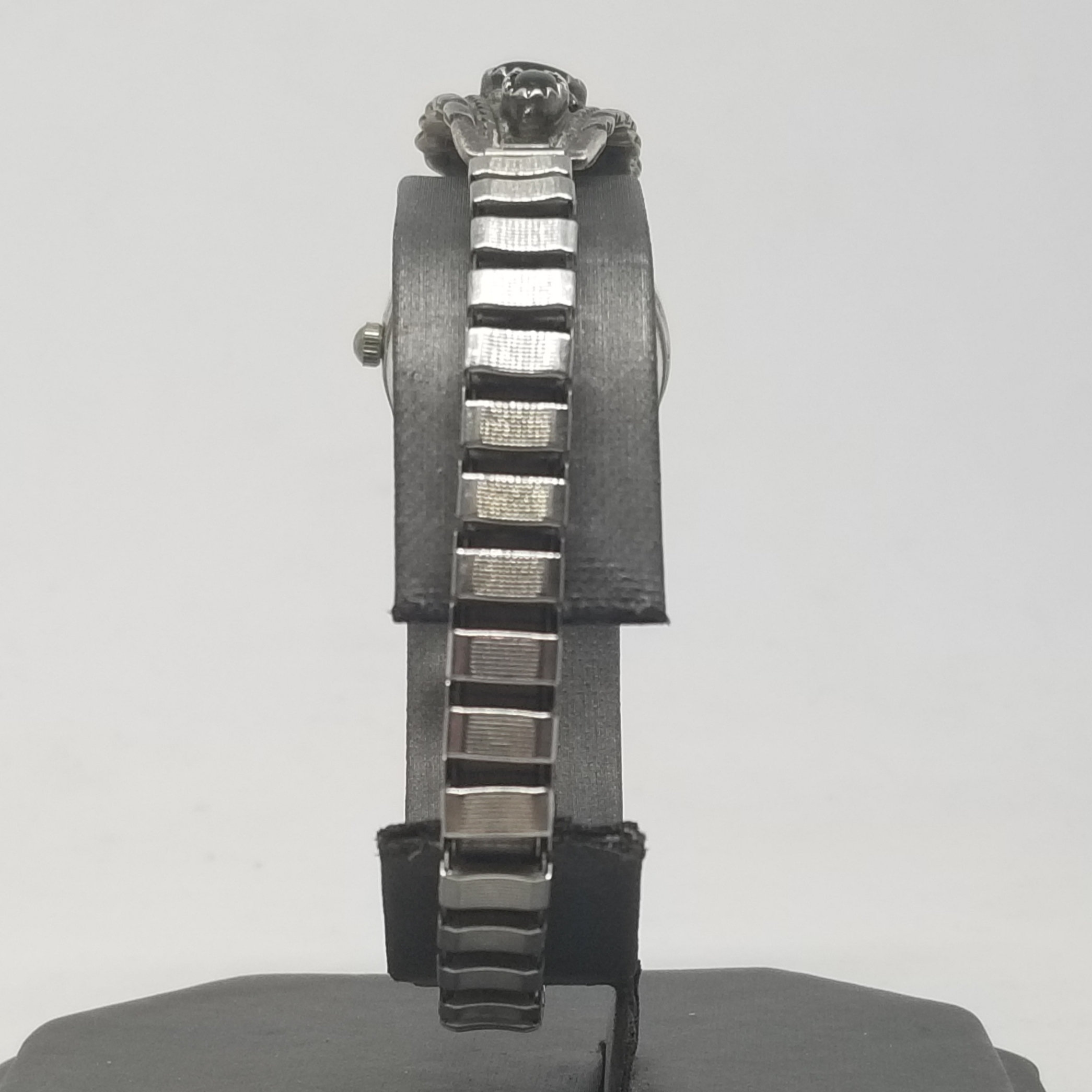 FA4346 Nadia Quartz Wrist Watch With Sterling & Onyx Band