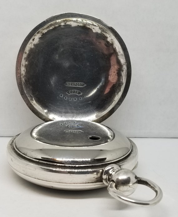 FAPW278 1871 Coin Silver Elgin Pocket Watch, Grad… - image 6