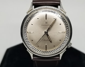 Vintage 1950s Hamilton Watch: 10K GF White Gold Triangular  display picture 2