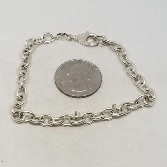 FA4167 Vintage Milor Italy Sterling 8.25" Bracele… - image 4