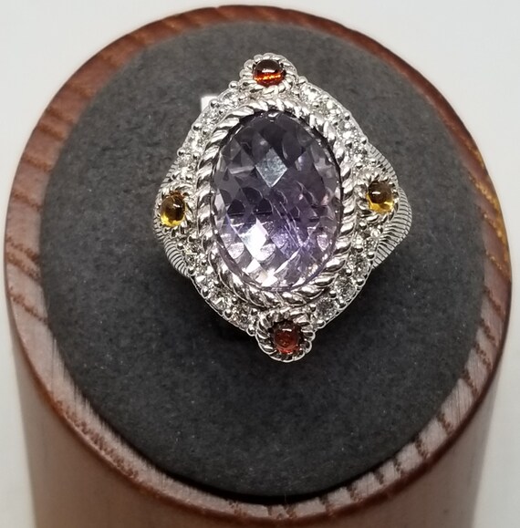 Judith ripka amethyst ring outlet