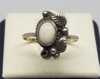 FA3066 Vintage Sterling with Mother of Pearl Ring, 2 Sizes.