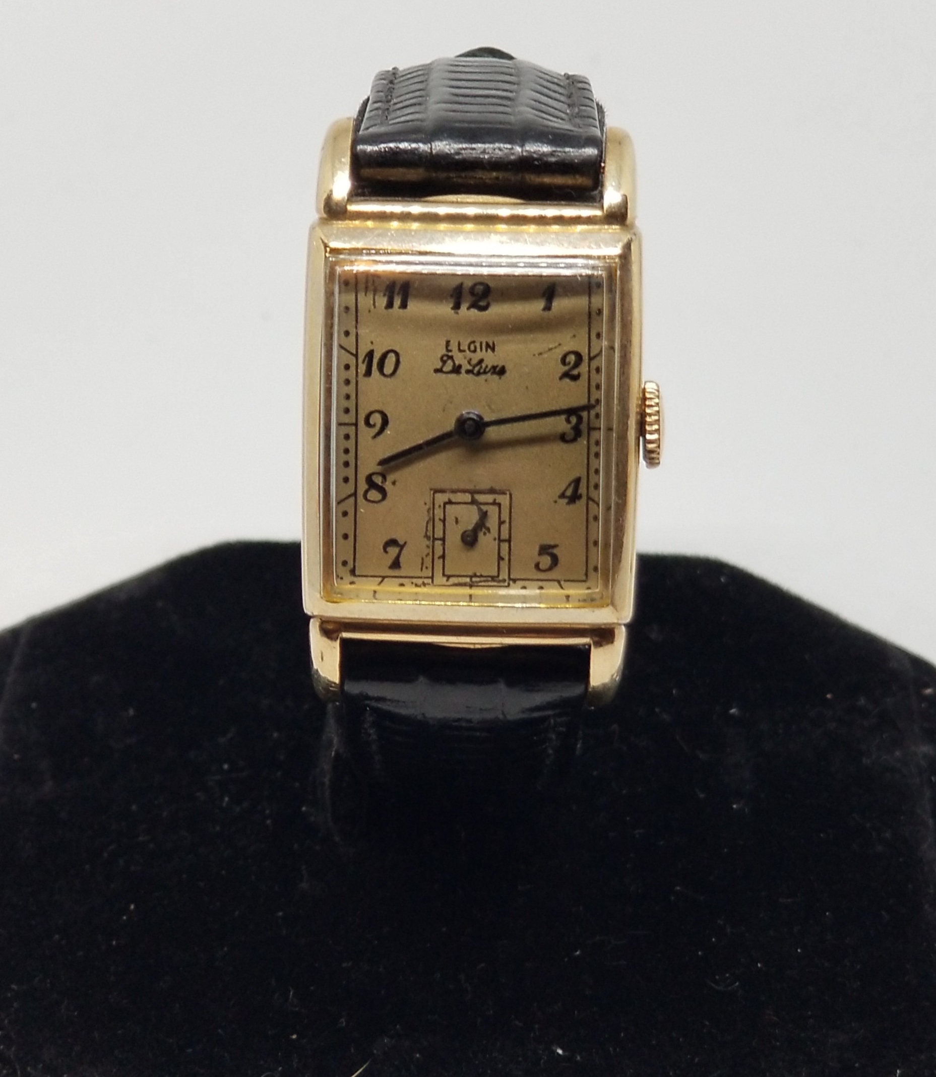 Elgin Gold Filled 17 Jewels 15mm Womens Vintage‎ Watch Engraved Back Case 14K Gold Filled Case Lord Elgin 21 Jeweled Movement Engraved  main image 3