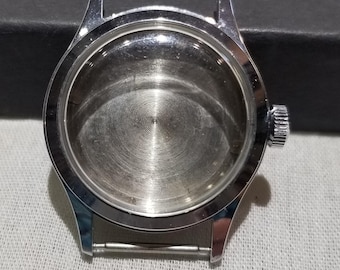 J0105  Military Era Wrist Watch Case Only, No Movement.