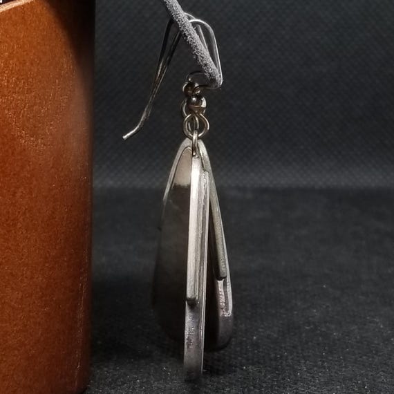 FA5595 Tested Silver Willow Creek Jasper? Earrings View 2