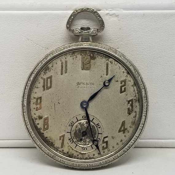 Gruen semithin pocket watch sale
