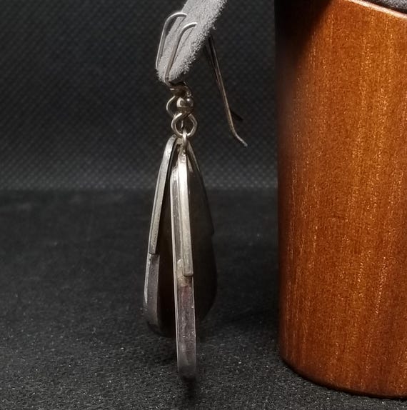 FA5595 Tested Silver Willow Creek Jasper? Earrings View 3