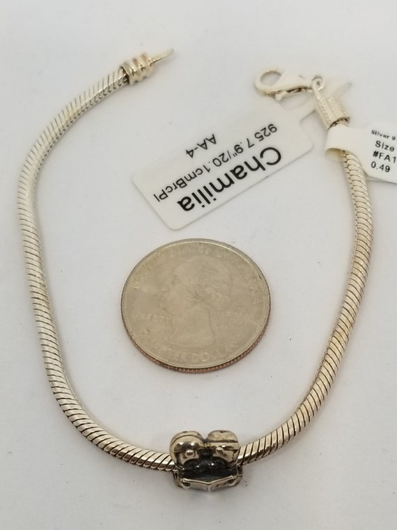 FA1339 Vintage Sterling Chamilia Bracelet With 1 Charm, Includes Original  Box. - Etsy
