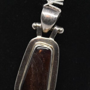 FA3565 Vintage Sterling & Watermelon Tourmaline Pendant. image 1