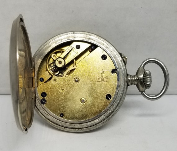 FAPW210 Vintage Felsenburg? Pocket Watch, 34mm, N… - image 3