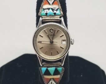 Vintage Ladies Timex Cocktail Watch 1960s Stainless Steel  display picture 2
