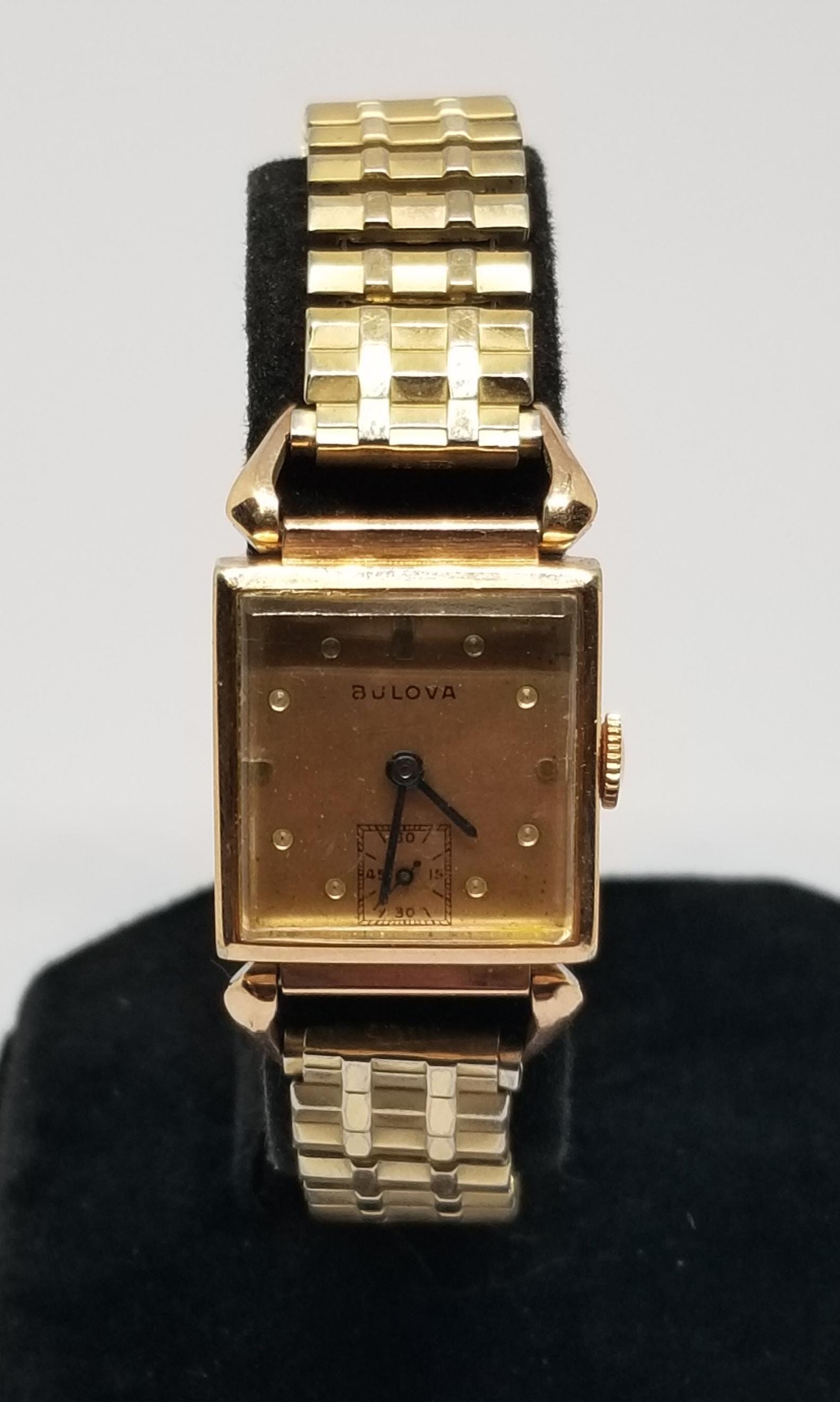 SWISS老舗　BULOVA 17石レディース手巻き腕時計　稼動品　♪ BULOVA◇ブローバ◇17石◇K18◇無垢◇手巻き式 - カバシマヤ