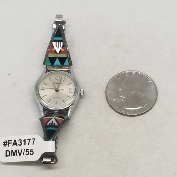 FA3177 Vintage Timex Ladies Quartz Wrist Watch wi… - image 8