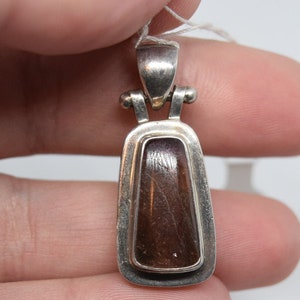 FA3565 Vintage Sterling & Watermelon Tourmaline Pendant. image 4