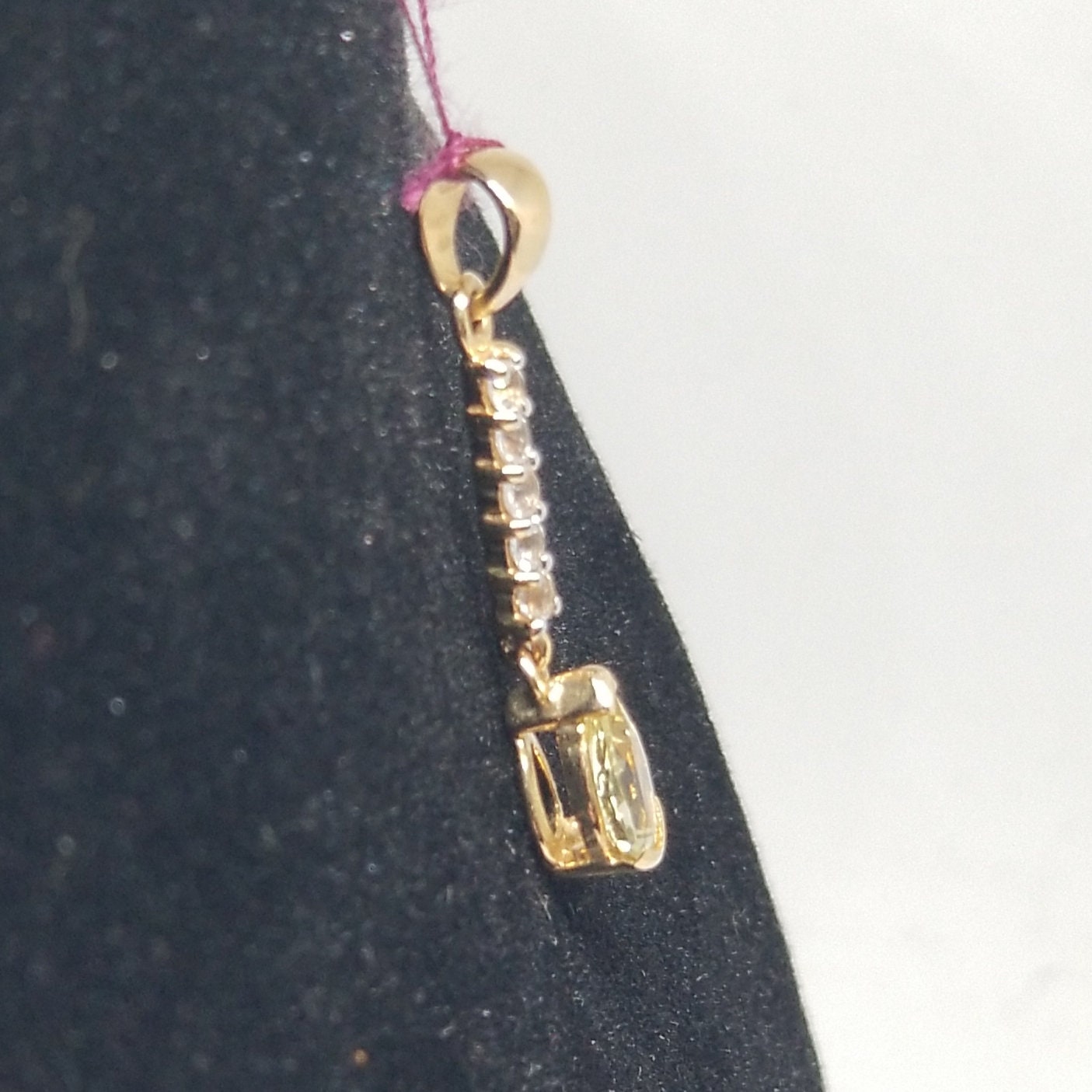 Z1893 Gems TV #21149 14K Yellow Gold Heliodor and White
