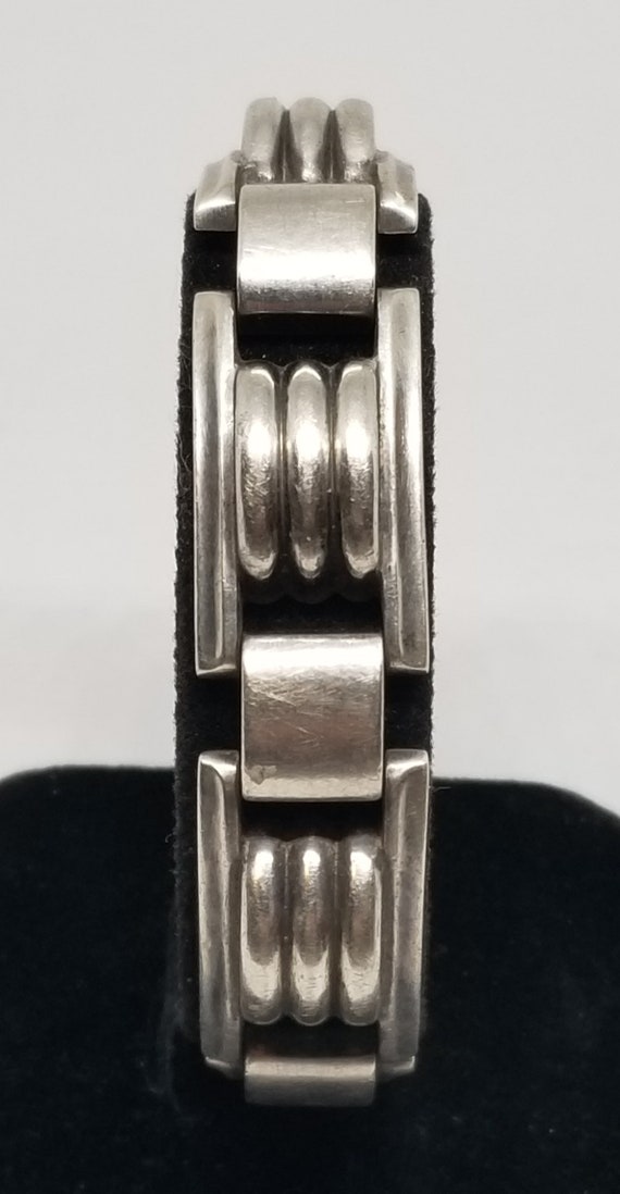 FA4787 Vintage 835 Silver Mid Century 7.5" Bracele