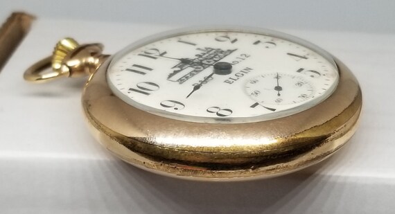 FAPW291 1911 Gold Filled Elgin Pocket Watch, Grad… - image 3